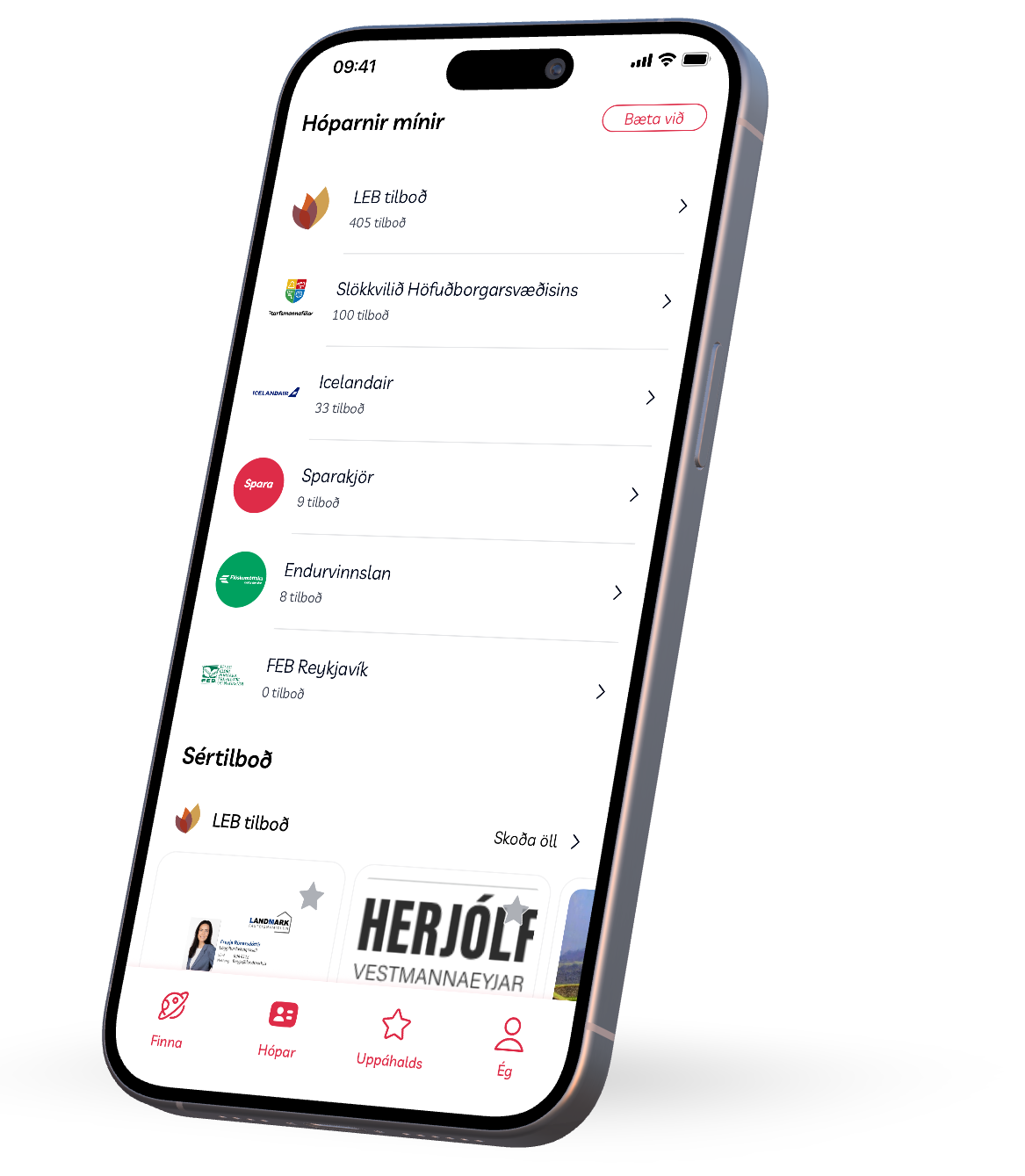 Spara member app interface